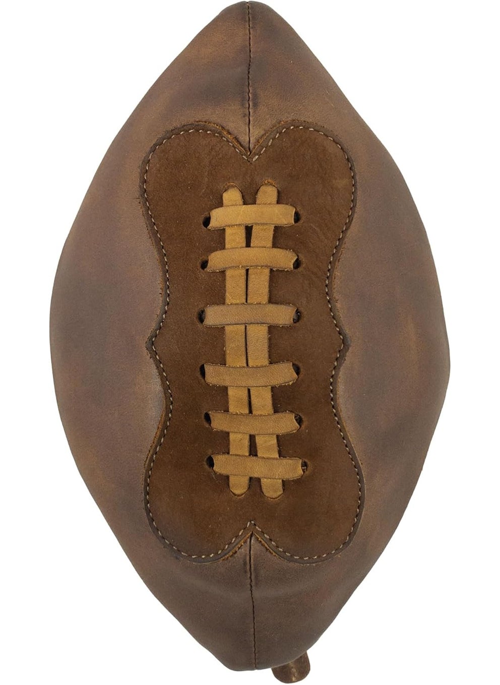 Hide & Drink Hide & Drink, Gameday Football Dopp Toiletry Bag, Travel Organizer, Bag for Grooming Essentials, Shaving Kit Storage, Full Grain Leather, Handmade, Bourbon Brown 
