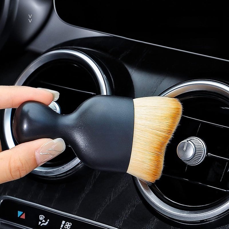 MplehDa Car Cleaning Brush, Car Cleaning Brush, Car Cleaning Brush, Soft Bristles, Dust Removal Brush for Car, Dashboard, Air Outlet, Home（3pcs） - Image 2