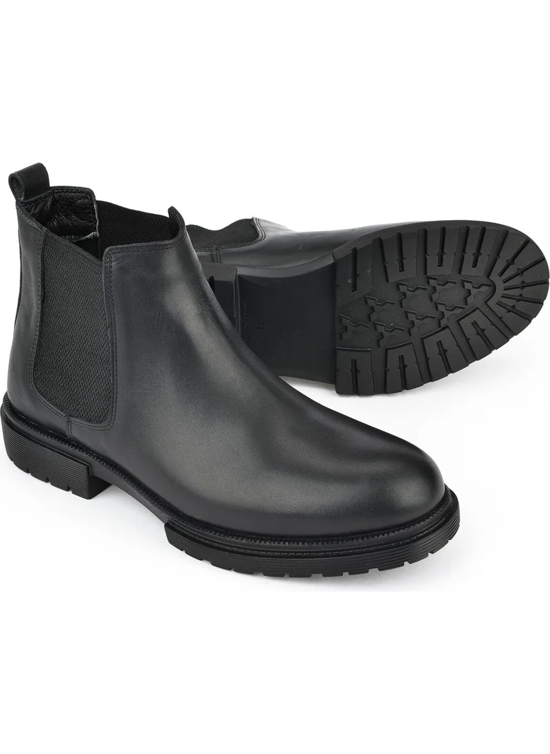 Ziya , Men's Leather Boots 143423Z1975 Black