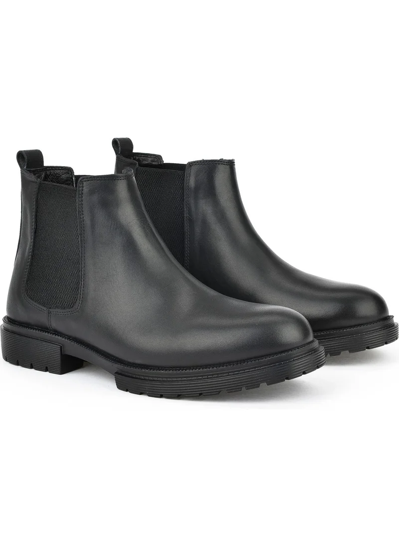 Ziya , Men's Leather Boots 143423Z1975 Black
