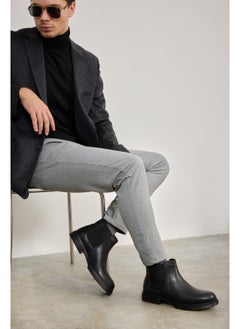 Ziya , Men's Leather Boots 143423Z1975 Black  - Image 2
