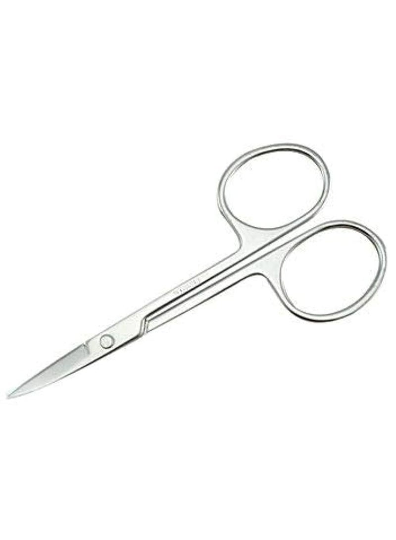 Stainless Steel Scissors with Sharp Curved Blades for Eyebrows, Facial Hair, False Eyelashes. - Image 1