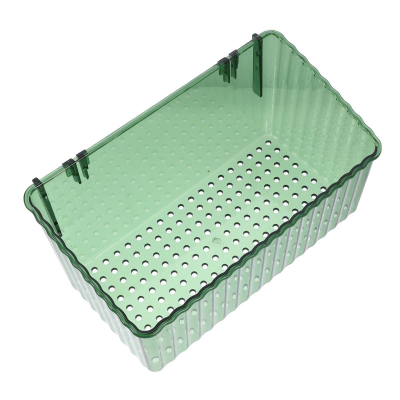 Green Wall Mounted Storage Rack Large Capacity Draining Soap Box Nail Design Easy Installation - Image 2