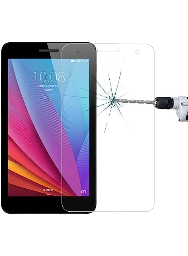 HuHa Tempered Glass Screen Protector Compatible 0.4mm 9H+ Surface Hardness 2.5D Explosion-proof Tempered Glass Film for Huawei Honor Play MediaPad T1 / T1-701U - Image 1