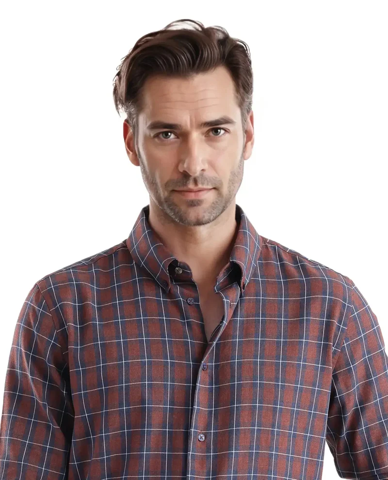 Rare Rabbit Men's Regular Fit Checks Shirt
