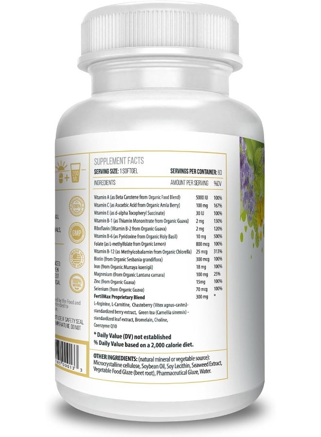 ACTIF FertilMax Fertility Supplement for Women - 60 Softgels - Image 4