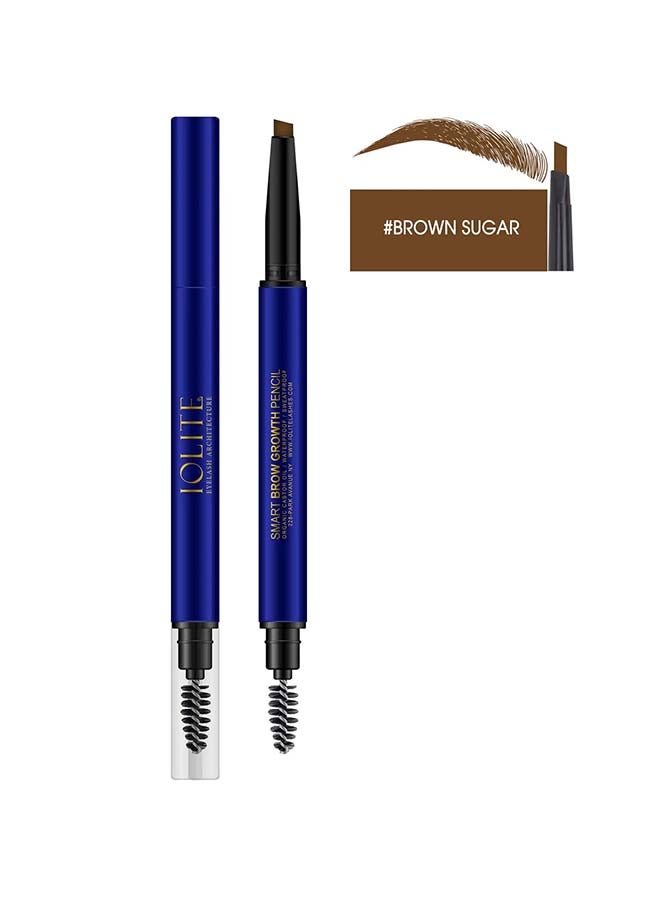 IOLITE Smart Eyebrow Pencil With Mascara Brush, Brown Sugar  - Image 2