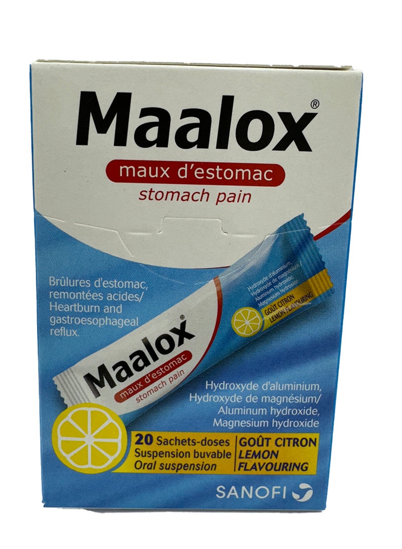 sanofi معلوكس كيس آلام المعدة 20 حبة