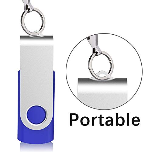 Aiibe 16 GB Flash Drive Bulk USB Flash Drive 16GB 50 Pack USB 2.0 Thumb Drives Memory Stick USB Drive 16GB, Blue - Image 5