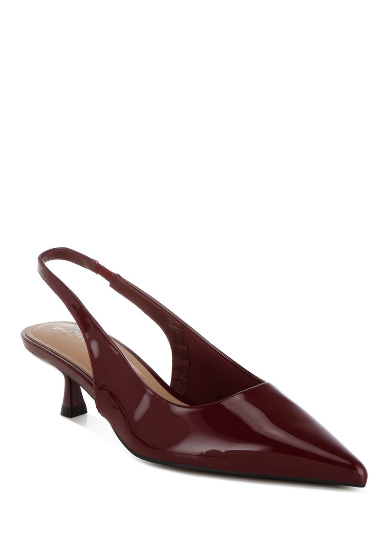 London Rag Kitten Heel Slingback Sandals  - Image 2