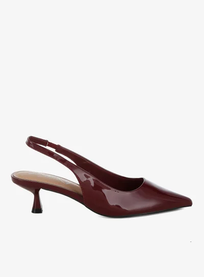 London Rag Kitten Heel Slingback Sandals