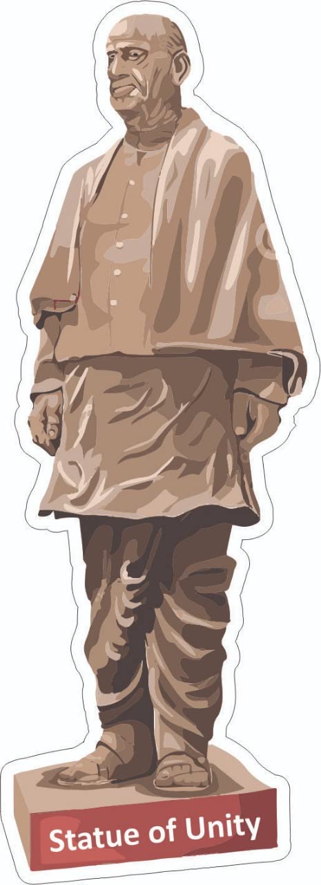 Skywalk India Souvenir Wooden Statue of Unity Fridge Magnet for Gifting - Image 4