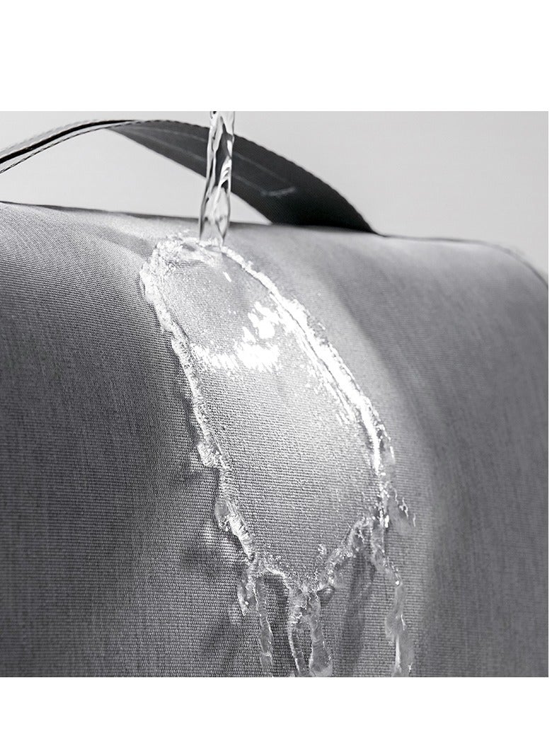 Generic Toiletry bag Travel bag with hook Waterproof high-capacity hanging multi-purpose cosmetic bag Portable cosmetic bags for men and women, travel accessories - Hanging toiletry bag - grey  - Image 4