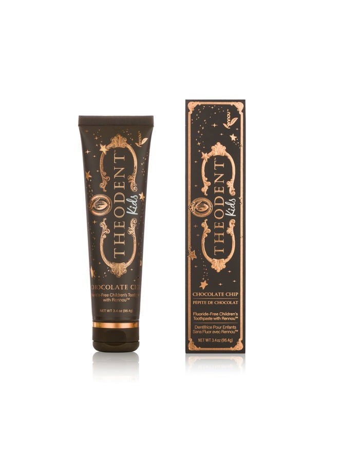 Theodent Fluoride-Free, Natural, Kids Toothpaste, Chocolate Chip Flavored (3.4 Ounces, 96.4 Grams) - Image 1