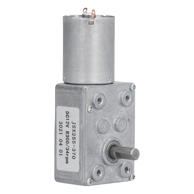 JSX255 370 Gear Motor 12V Self Locking 34RPM Aluminum Brass Construction For Window Door Opener Winch - Image 5