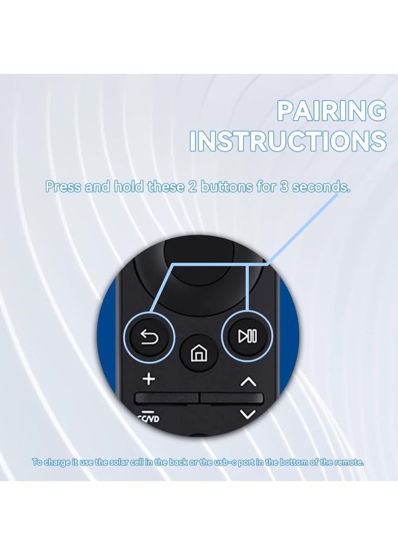 ELTRAZONE BN59-01357A Original Voice Remote Control – Solar Charging and USB-C Rechargeable Replacement for Samsung 2021-2023 Smart TVs, Also Compatible with BN59-01358F, Ergonomic Design with Quick Access Buttons for Seamless Navigation - Image 4