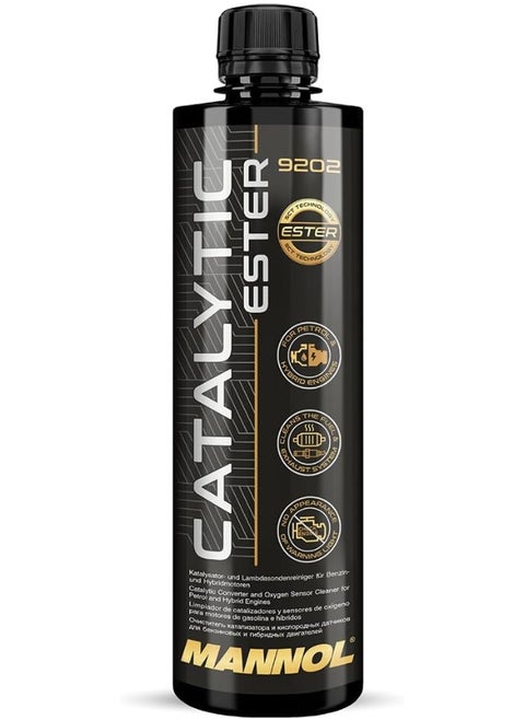 Mannol 450ml Catalytic Petrol Additive 9202 Based On Synthetic Ester For Petrol And Hybrid Engine