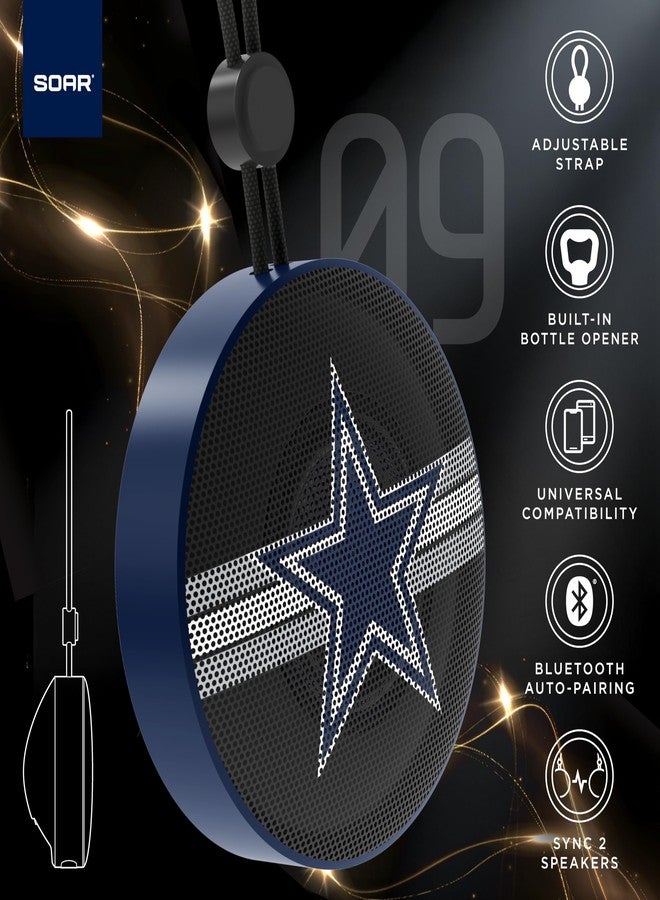 سوار مكبر صوت SOAR NFL مزود بفتاحة زجاجات بلوتوث، دنفر برونكوز - Image 5