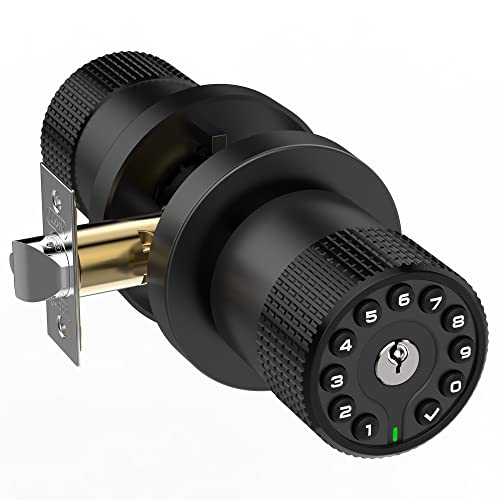 BOTHSTAR Keypad Door Knob with Key,Keyless Entry Door Lock, Code Locks Door Knob, Auto Lock,50 User Code,Easy to Install,for Home,Office,Bedroom,Garage,No Deadbolt - Image 1