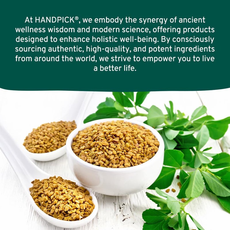 Handpick بذور الحلبة المختارة (14 أونصة) حلبة طبيعية بالكامل - بذور ميثي كاملة من أصل هندي (Trigonella Foenum Graecum) في أكياس قابلة لإعادة الإغلاق - Image 5