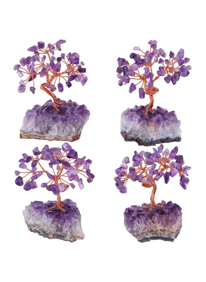 mookaitedecor mookaitedecor Amethyst Crystal Tree, Amethyst Cluster Crystals Base Bonsai Money Tree for Wealth and Luck  - Image 5