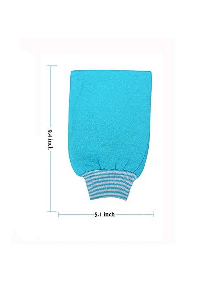 LissomPlume 2 Pack Exfoliating Body Scrub Bath Towel Mitt ; Large Shower Gloves Mitten ; Remove Dead Skin ; Double Sided Available ; Men Women ; Rose Red - Image 5