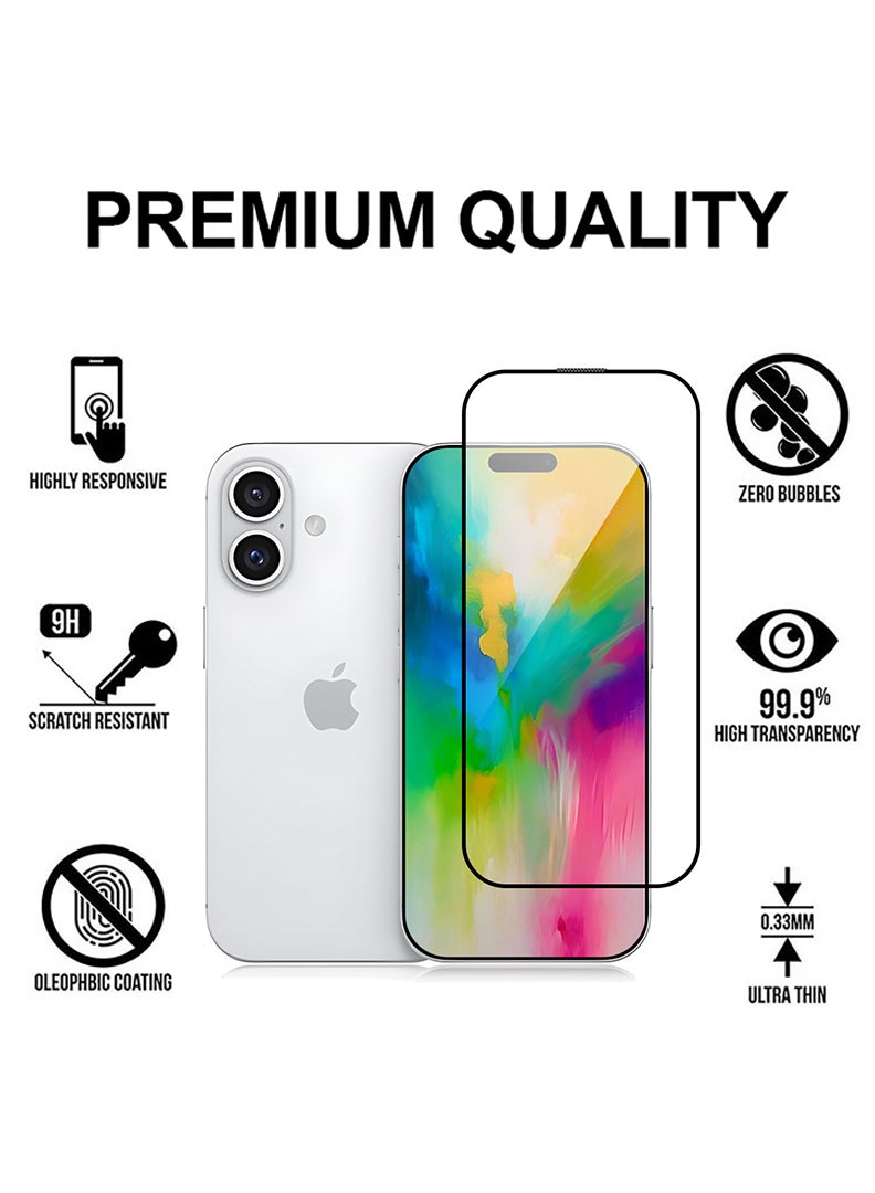 Theodor Tempered Glass Screen Protector With 9H hardness For APPLE IPHONE 16 6.1 - Image 2