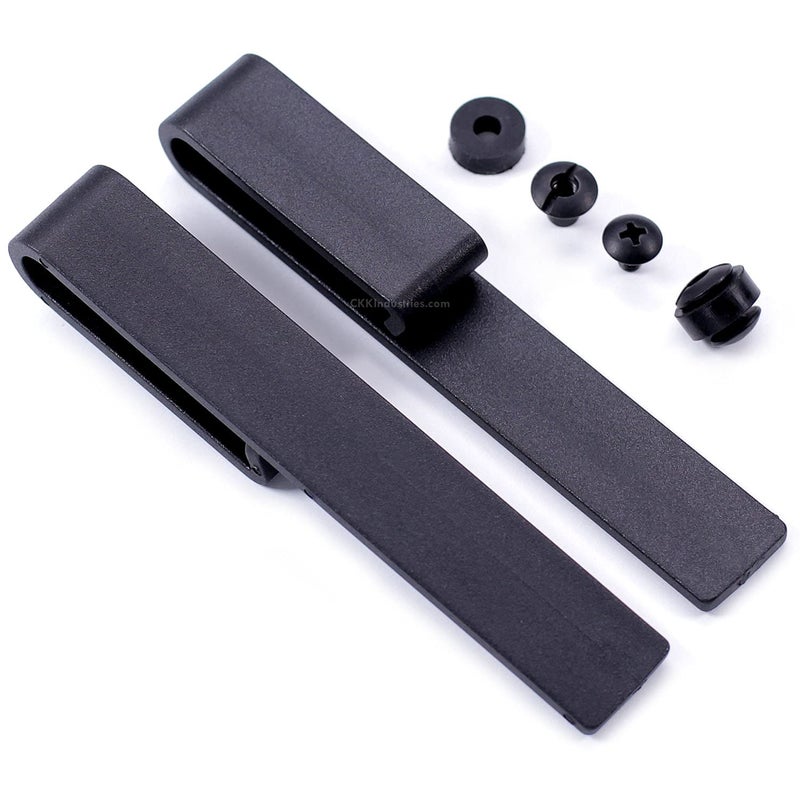 HolsterSmith Drop Style Holster Belt Clips - (for 1.75 Inch Belts) - (with Mounting Hardware) - (USA Design) - (2 Pack) - for Holster Making & Hobby - Image 4