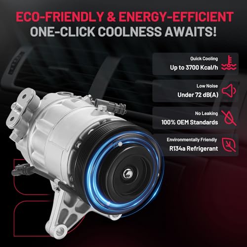 BDFHYK 98586 Air Conditioning A/C Compressor Compatible with Buick LaCrosse 2012 V6 3.6L, Compatible with Cadillac SRX 2012-2016 V6 3.6L - Image 5