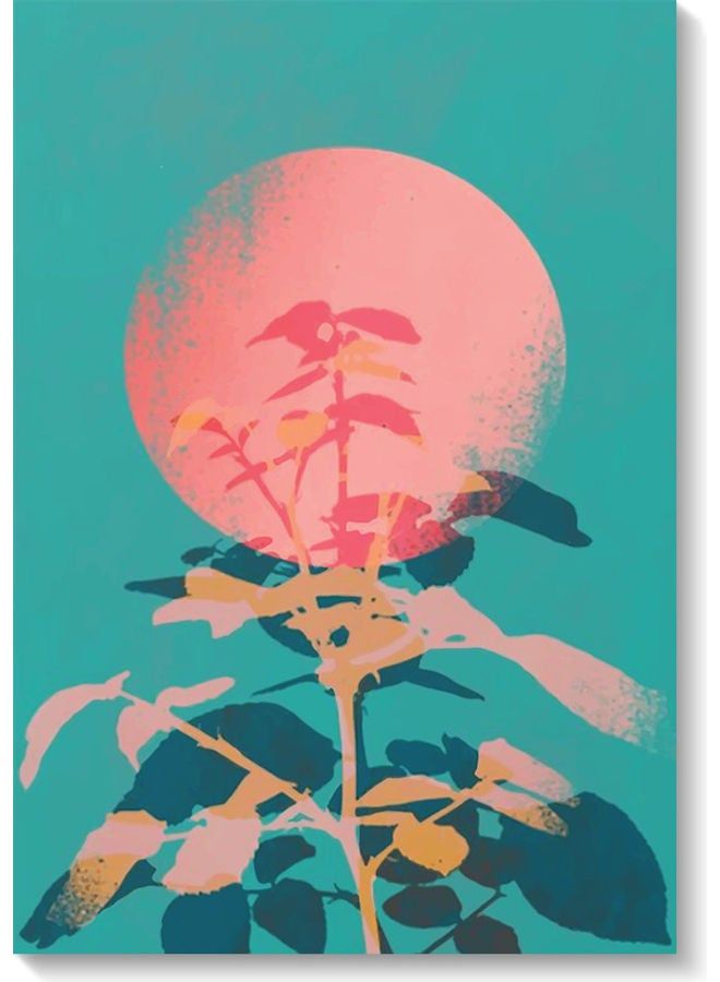 RYN Decorative Wall Art Painting Multicolour 40 x 60cm - Image 1