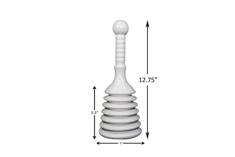 Master Plunger MPS4-4 Sink & Drain Plunger for Kitchen Sinks, Bathroom Sinks, Showers, and Bathtubs. Small and Strong Design with Large Bellows Commercial & Residential Use, White - Image 2