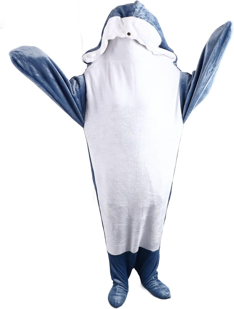 Sleeping Bag Creative Cozy Hooded Blanket for Lovers Costume for Movie Nights Flannel Adult Women Men - Image 4