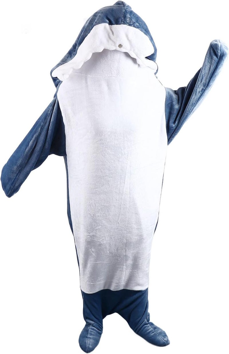 Sleeping Bag Creative Cozy Hooded Blanket for Lovers Costume for Movie Nights Flannel Adult Women Men - Image 1