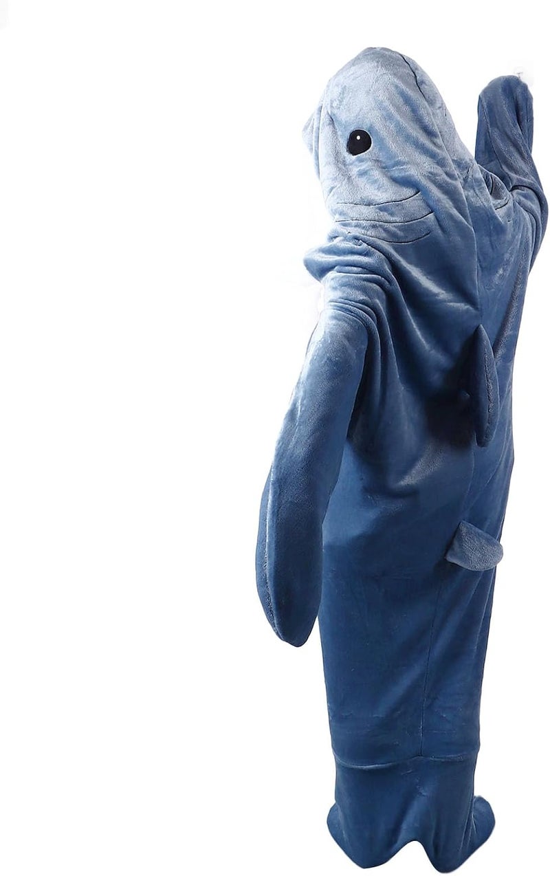 Sleeping Bag Creative Cozy Hooded Blanket for Lovers Costume for Movie Nights Flannel Adult Women Men - Image 5
