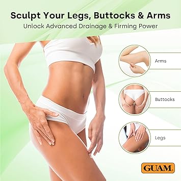 guam GUAM Cellulite Seaweed Mud Dren Plus for Legs Buttocks Arms 500g Anticellulite Body Mask Target Fat Deposits Swelling and Signs of Aging Slimming Skin Firming Antioxidant Cellulite Remover - Image 3