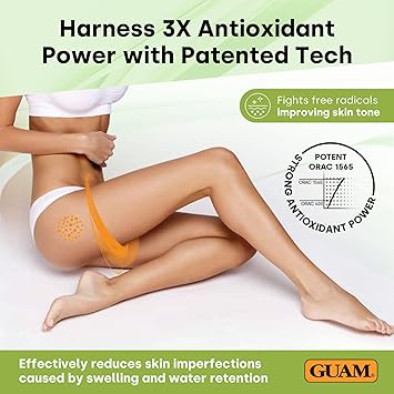 guam GUAM Cellulite Seaweed Mud Dren Plus for Legs Buttocks Arms 500g Anticellulite Body Mask Target Fat Deposits Swelling and Signs of Aging Slimming Skin Firming Antioxidant Cellulite Remover - Image 2