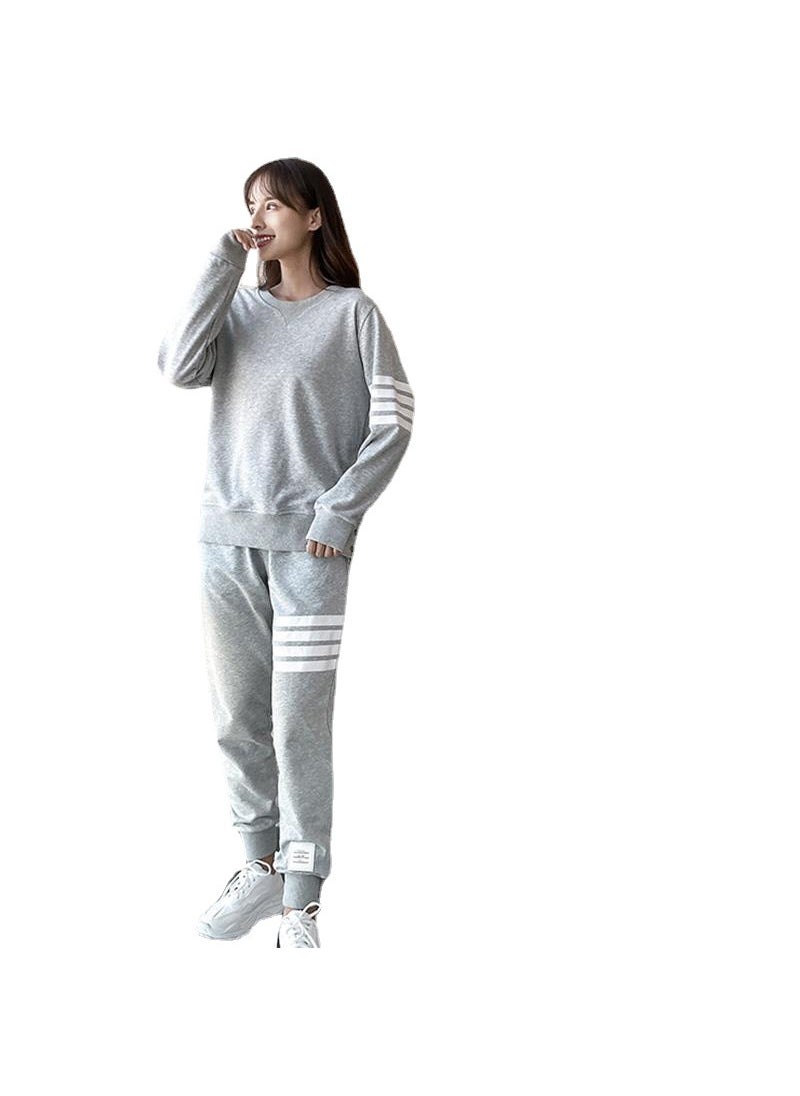 Generic - 2024 Autumn Korean Couple Casual Sportswear Set Black - Image 1