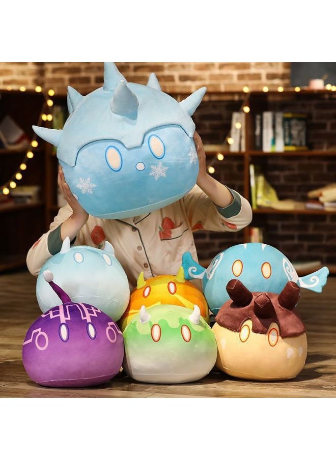 Generic - Second-dimensional S Original God Game Surrounding Animation Slime Plush Toy Sleeping Doll Pillow Cushion For Boys And Girls-Specification:Eye Of God: Rock-Color:Pillow: 35cm [flagship Store Quality] - Image 1