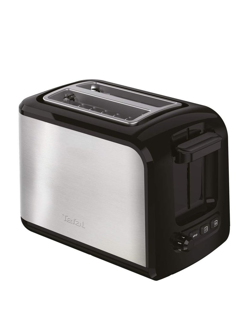 Tefal Express TT410D 2slice(s) 850W Black, Stainless Steel Toaster - Toasters 850 W TT410D Black - Image 1