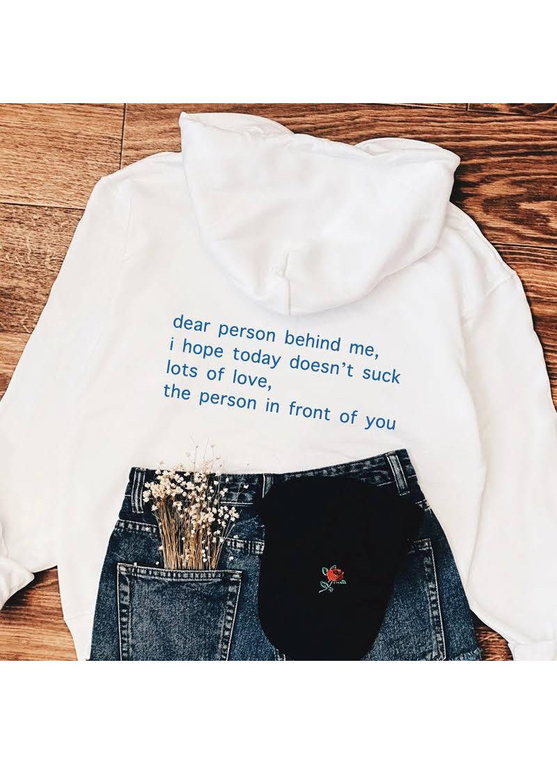 Generic - Dear Person Behind Me Hoodie Lots Of Love Pink - Image 1