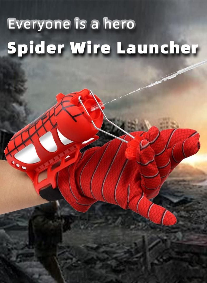 MIXDE Halloween Spider Glove Toys Plastic Cosplay Glove Launcher Wrist Toys, Spider Web Shooter Toy, Role-Play Toys, Spider Glove Toys for 5 Year Old Boys and Girls and Up  - Image 3