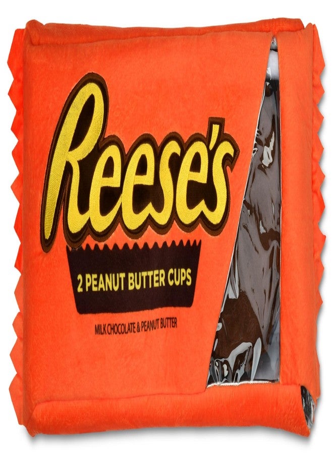 iscream Reese's Peanut Butter Cups Package 19" x 8.5" Pillow Set with Two Plushie Cups - Image 1