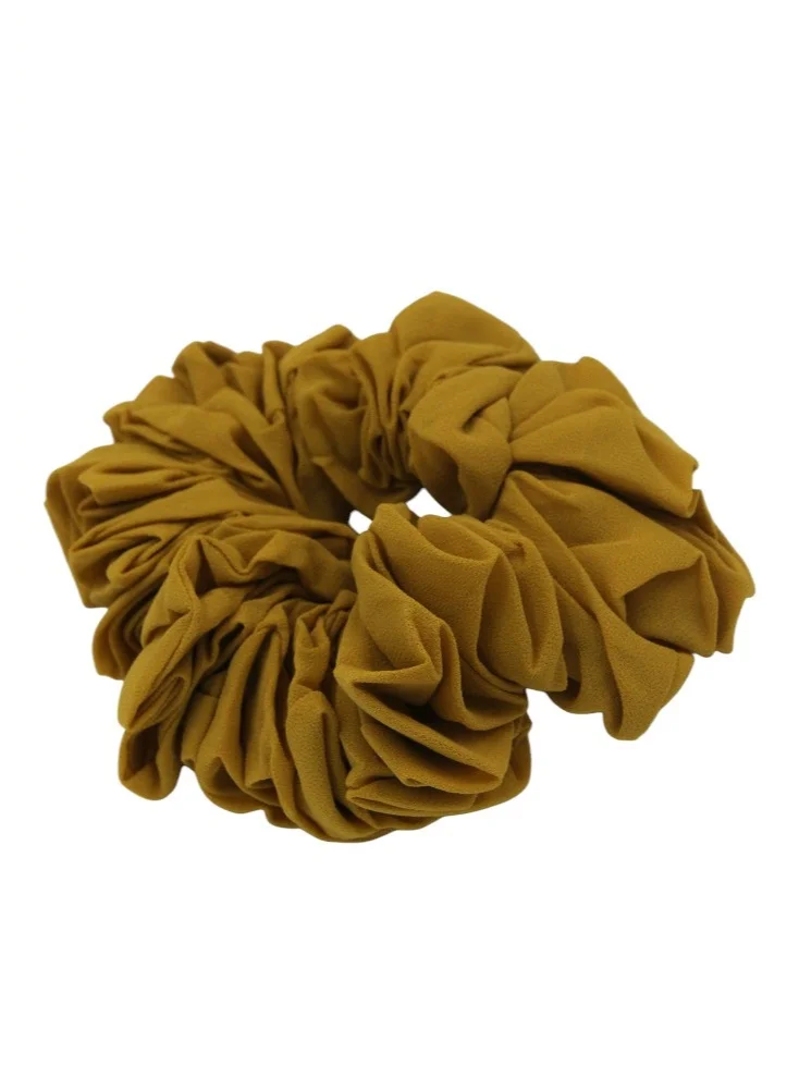 D'Daniela D'Daniela - Elastic Volumizing Hijab Scrunchie Tie Bun - Mustard Yellow