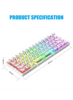 XUNFOX K30Pro wireless Bluetooth three-mode transparent mechanical keyboard white axis hot-swappable RGB keyboard - Black - pzsku/Z509E2F3268ADA3DEE1C5Z/45/_/1740047627/88017905-5c66-4570-bafc-4de5a1ef52ca