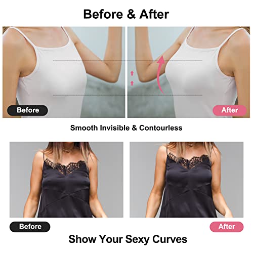 HILRITORI Adhesive Bras Silicone Invisib Strapless Bra Women's Push Up Chest Stickers Nipple Covers Underwear Bra (as1, 30-38B - Image 4