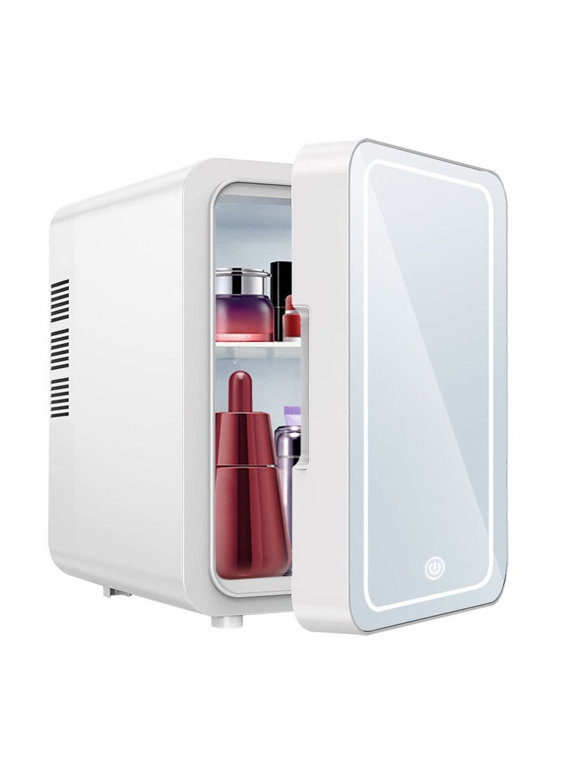 Generic - Makeup Fridge, Make-Up Mini Fridge, with Dimmable Led Light Mirror, Portable Small Refrigerator for Cosmetics, Skin Care and Food, 4L Mini Fridge for Bedroom, Car, Office & Dorm, Cooler & Warmer - Image 1