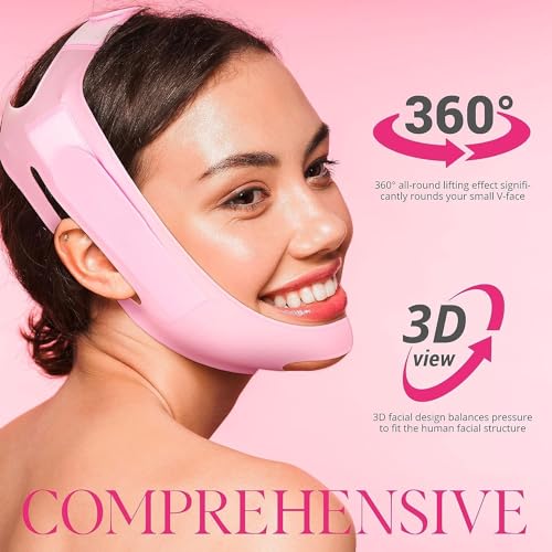 Kwinto Silicone V Face Mask Face Lift Up Belt Facial Slimming Bandage Mask Cheek,Chin,Neck Slimming Thin Belt Face Slim Lift Band Mask Double Chin Reducer for Women and Men Tightening Skin - Image 4