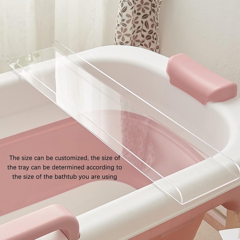 Al Raied ARS® Acrylic Bathtub Caddy Tray - Modern Minimalist Organizer for Bathroom and Bedside - Image 5