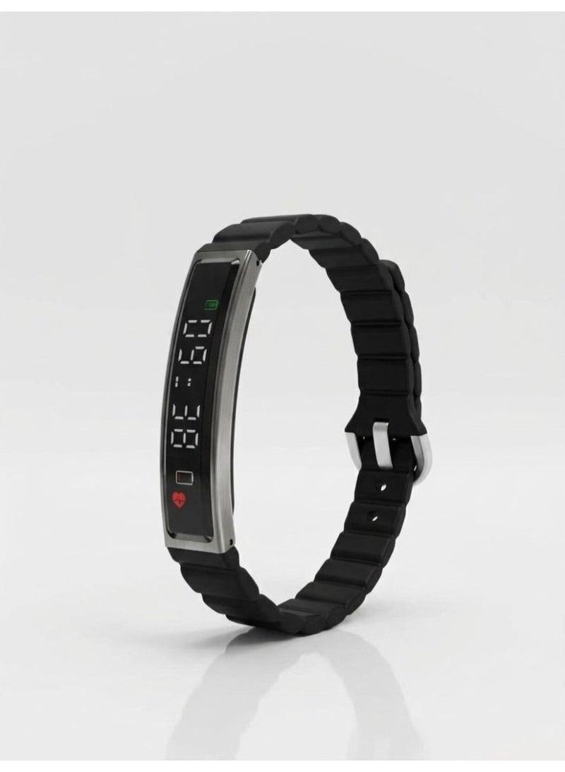 NYORK Prime NeoFit Smart Bracelet – Unisex Fitness Tracker With Digital Display (Black) - Image 1