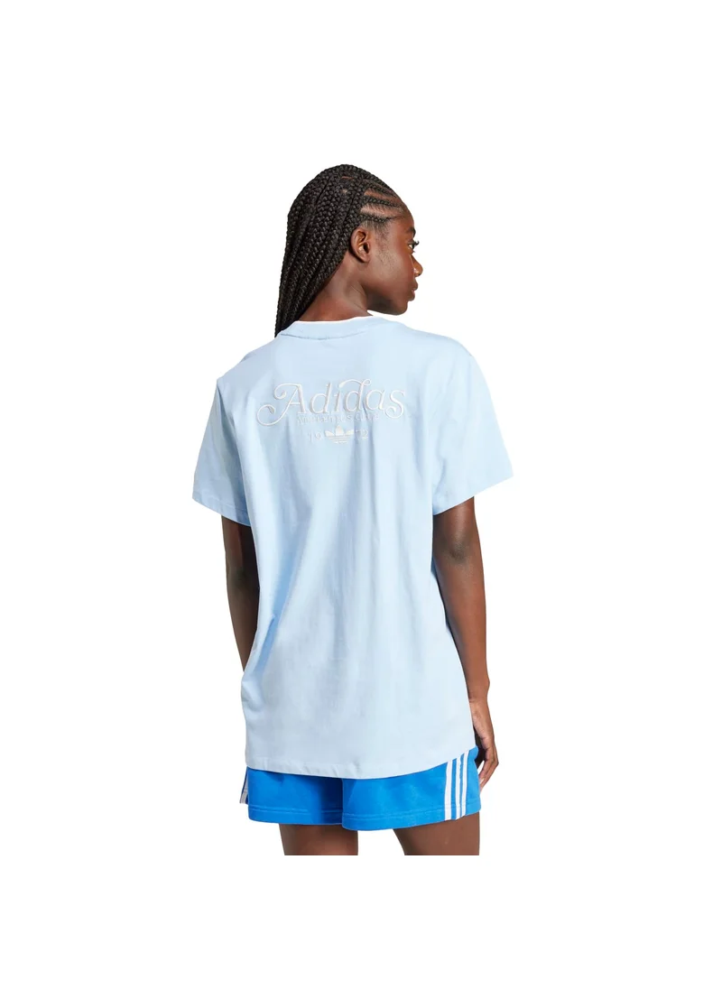 اديداس adidas GRAPHIC TEE Blue Originals Women T-SHIRTS